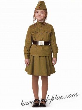 Детский военный костюм для девочки
